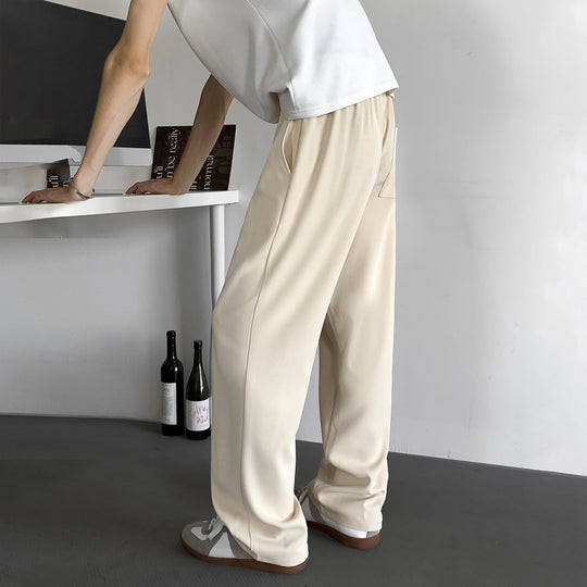 Herren Weite Relaxed-Fit Loungehose mit elastischem Bund und Tunnelzug Shop Nory