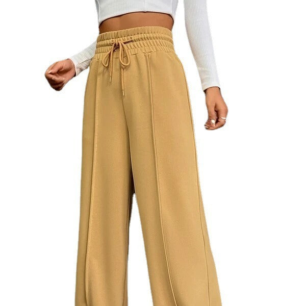Damen Weite High-Waist Jogginghose mit Bügelfalte Shop Nory