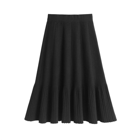 Damen Plissierter Maxi-Rock mit stylishen Falten Shop Nory