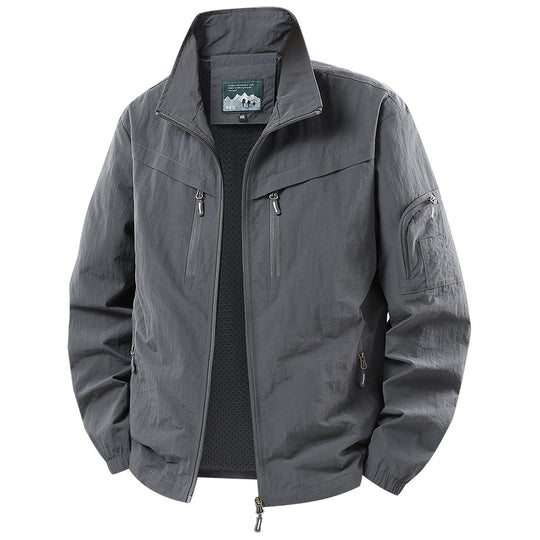 Herren Leichte Funktions‑Jacke mit Mesh‑Futter und Mehrfach‑Reißverschlusstaschen Shop Nory