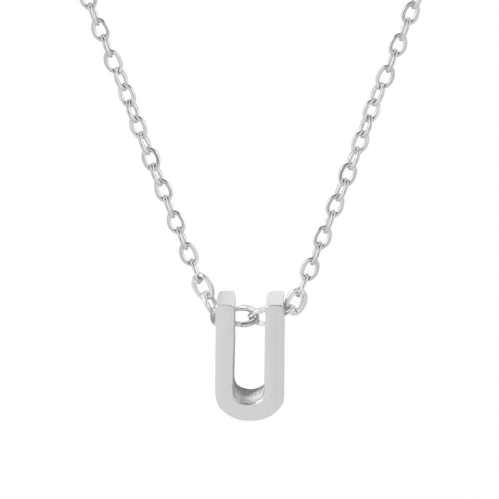 Damen personalisierte Initial Anhänger Halskette Shop Nory