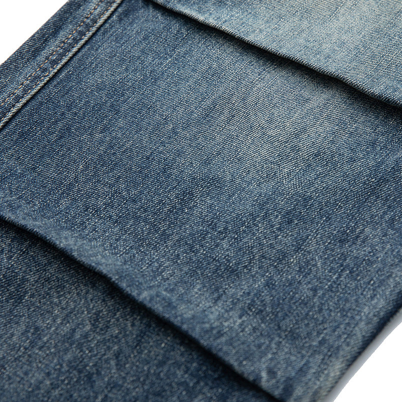 Damen Weite Cropped-Jeans mit hohem Bund, gesteppten Knie-Panels und Kordelzugbund Shop Nory