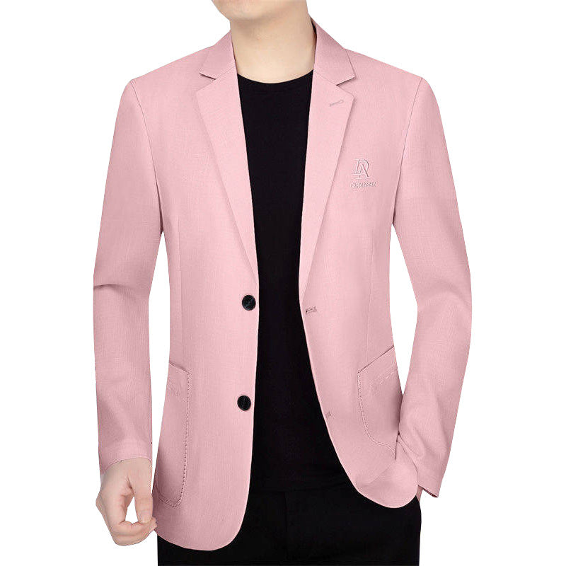 Herren Schmal geschnittenes Einreihiges City-Blazer mit strukturierter Wollmischung Shop Nory