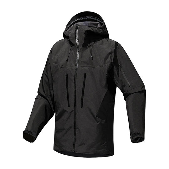 Herren Technische wasserdichte Softshell-Regenjacke mit verschweißten Nähten und vertikalen Brusttaschen Shop Nory