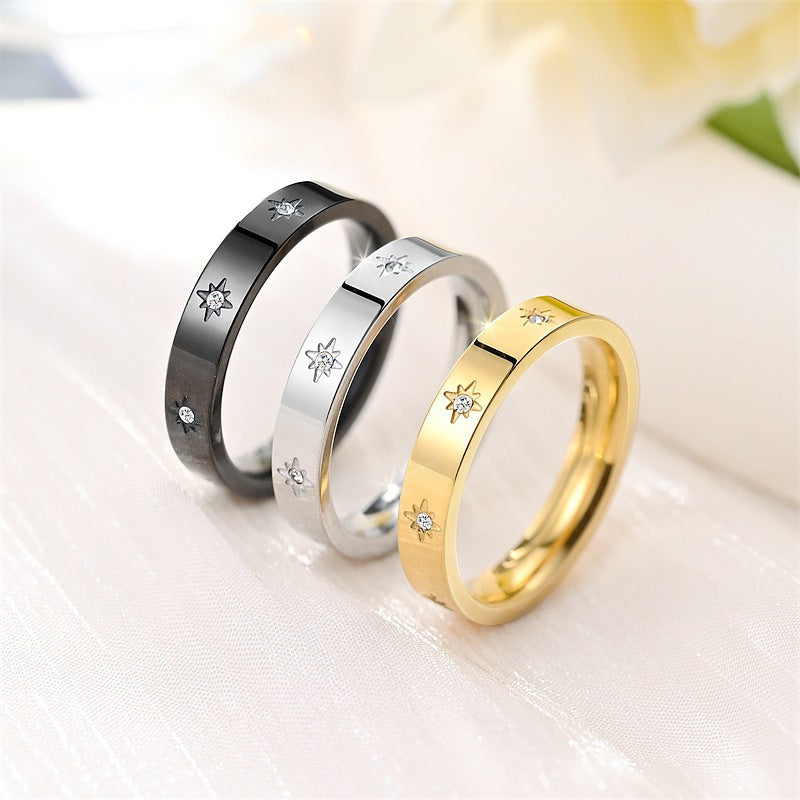 Damen Ring mit funkelnden Zirkonia-Steinen und elegantem Design Shop Nory