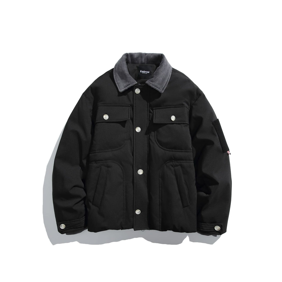 Herren Isolierte Fieldjacke im Workwear-Stil mit Cordkragen, Ellenbogen-Patches und aufgesetzten Taschen Shop Nory
