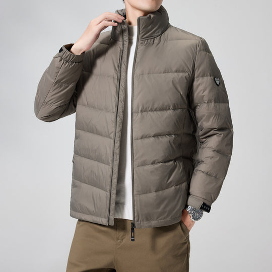 Herren Leichte gesteppte Thermojacke mit Stehkragen und winddichter Isolierung Shop Nory