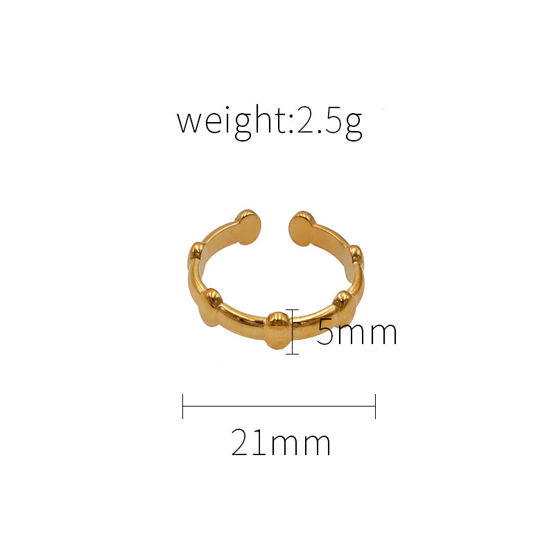 Damen Offener Ring mit stilvollem Perlen-Design Shop Nory