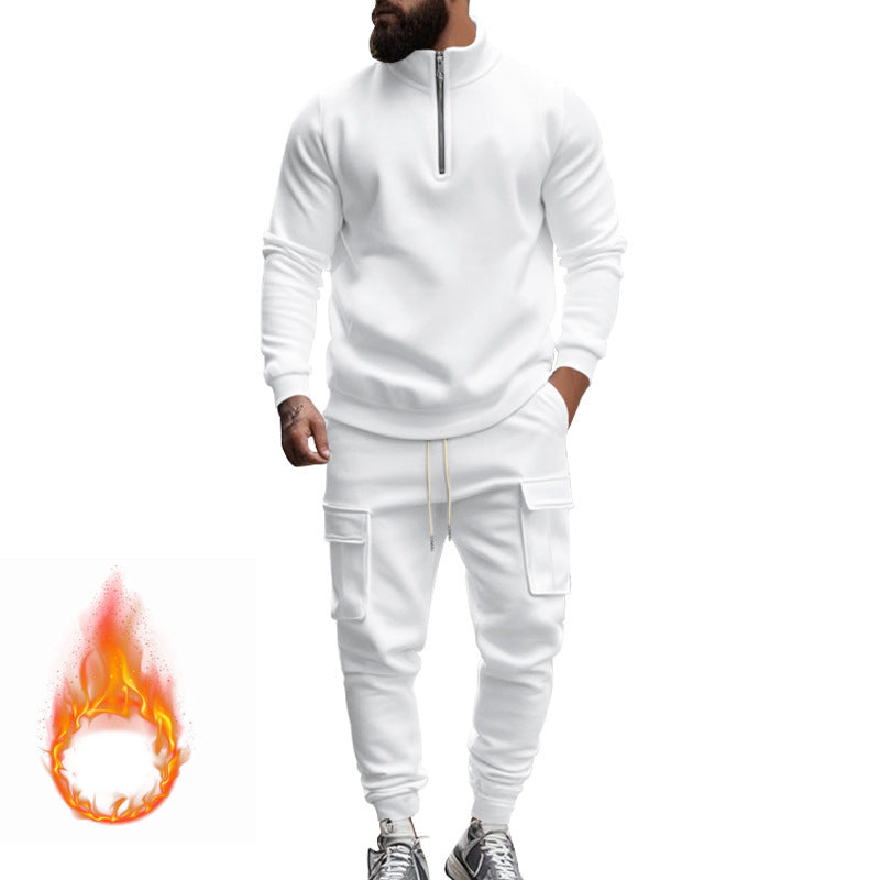 Herren nan sportlicher Cargo-Jogginganzug mit Troyerkragen Shop Nory