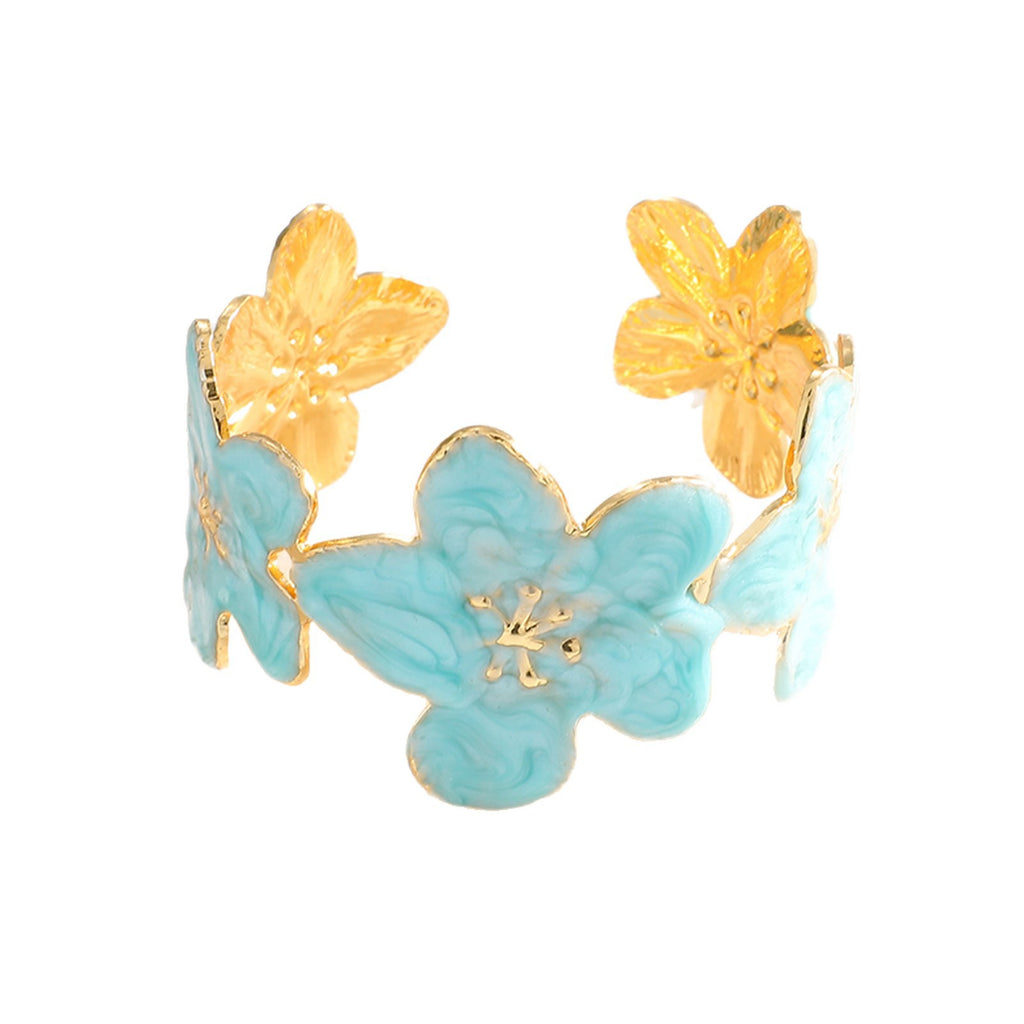 Damen Armreif mit floralen Motiven Shop Nory
