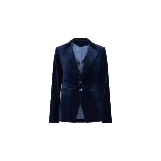 Damen Samtblazer mit taillierter Silhouette und Reverskragen Shop Nory