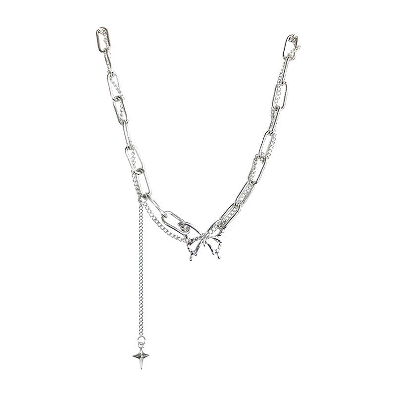 Damen Halskette mit verspieltem Kettendesign und abnehmbarem Anhänger Shop Nory