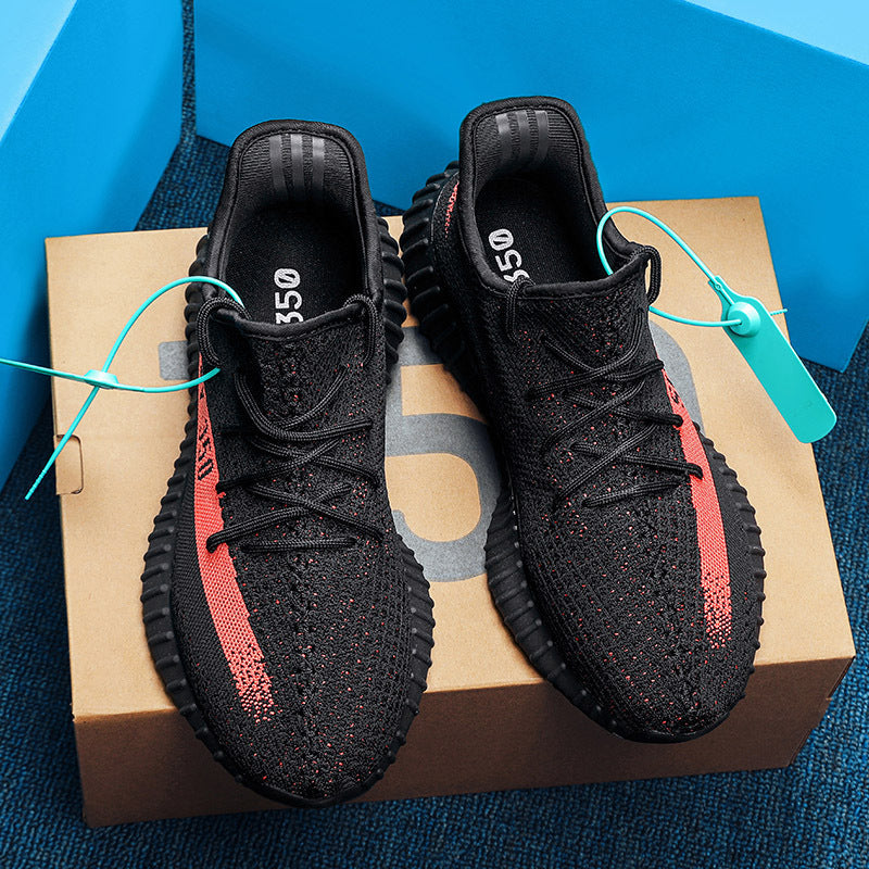 Damen sportliche und luftige Sneakers mit atmungsaktivem Strickoberteil Shopnory