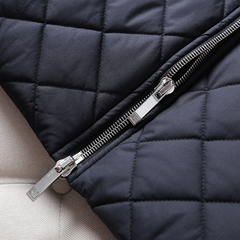 Damen Modisch gesteppter Long-Mantel Shop Nory