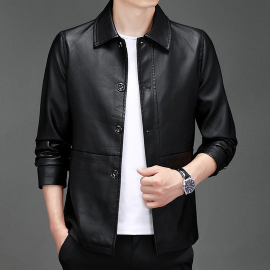 Herren Modische Echtlederjacke Shop Nory