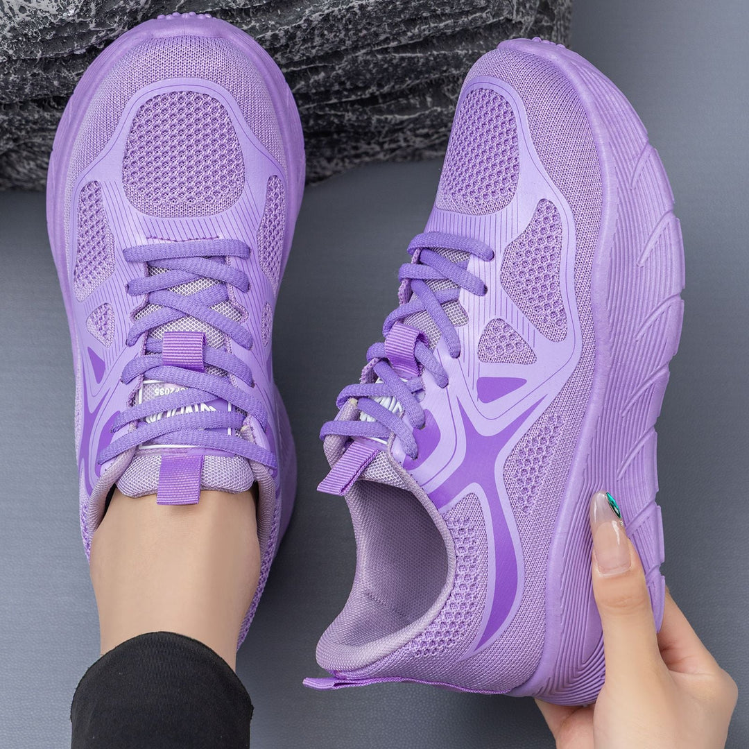 Damen Sportliche Laufschuhe mit atmungsaktivem Mesh-Obermaterial und gepolsterter Sohle