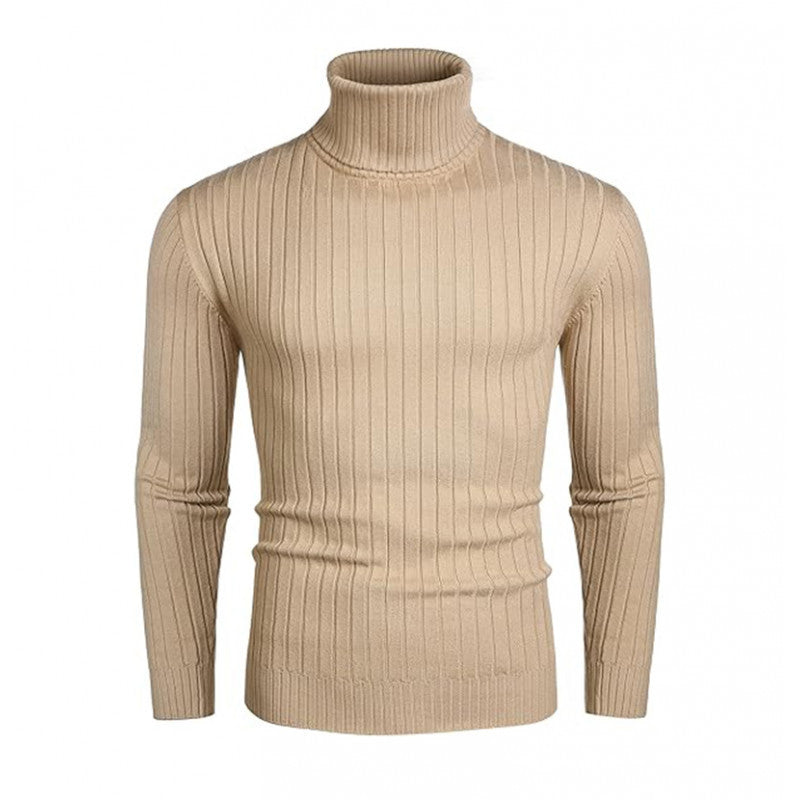Herren gerippter Rollkragenpullover aus Feinstrick mit taillierter Silhouette Shop Nory