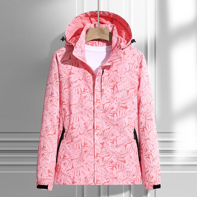 Damen Wetterfeste Outdoorjacke mit Kapuze Shop Nory