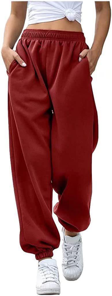 Damen nan Baggy-Sweathose im Retro‑Look mit hohem Komfortbund tiefem Schritt seitlichen Einschubtaschen und elastischen Knöchelbündchen Shop Nory