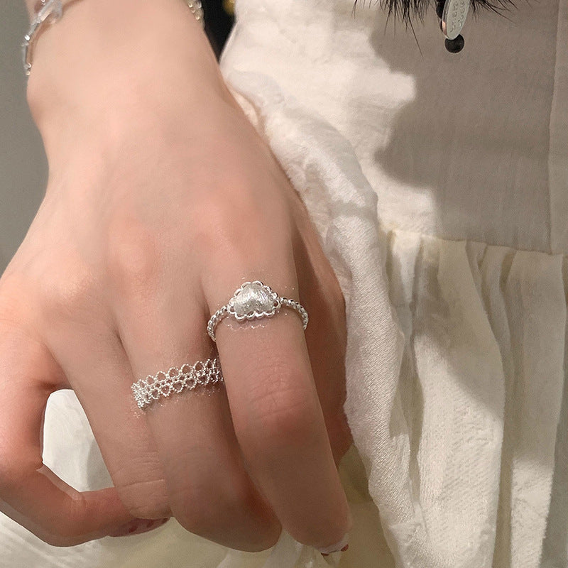 Damen filigraner Ring mit zarten Zirkonia-Akzenten Shop Nory