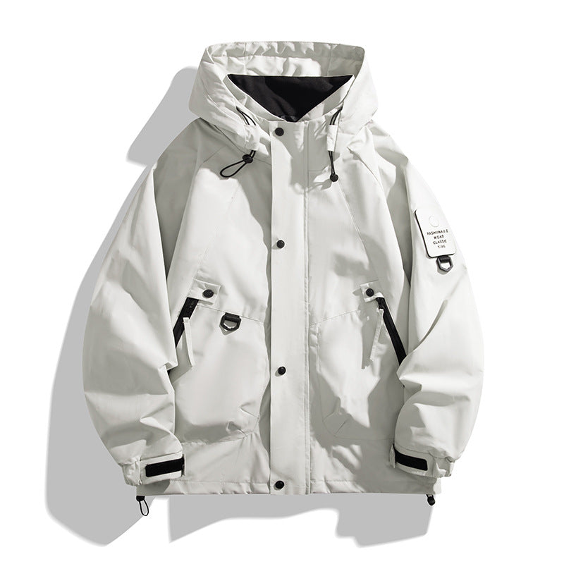 Herren Technische Oversized-Fieldjacke mit wasserabweisender Membran, Utility-Ringen und verdeckter Druckknopfleiste Shop Nory