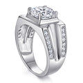 Damen Designerringe mit quadratischer Fassung und funkelnden Zirkonia Shop Nory
