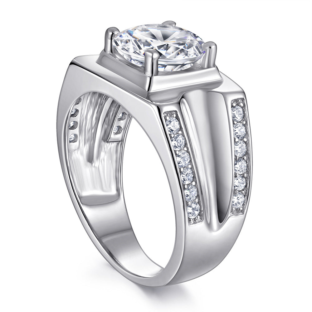Damen Designerringe mit quadratischer Fassung und funkelnden Zirkonia Shop Nory