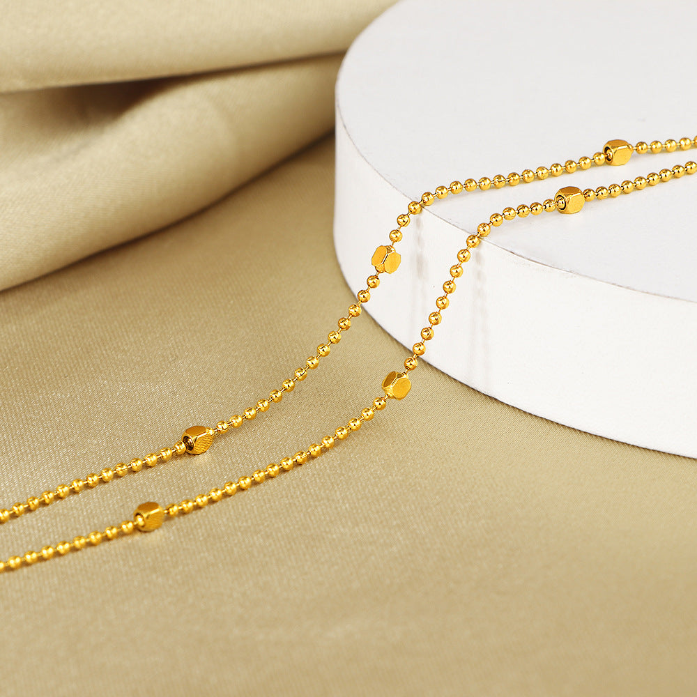 Damen Elegante Gold Perlenkette Fußkette Shop Nory