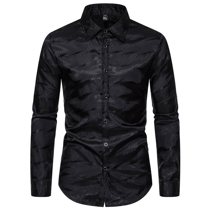 Herren Elegantes Hemd mit einzigartigem Strukturdesign