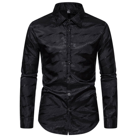Herren Elegantes Hemd mit einzigartigem Strukturdesign