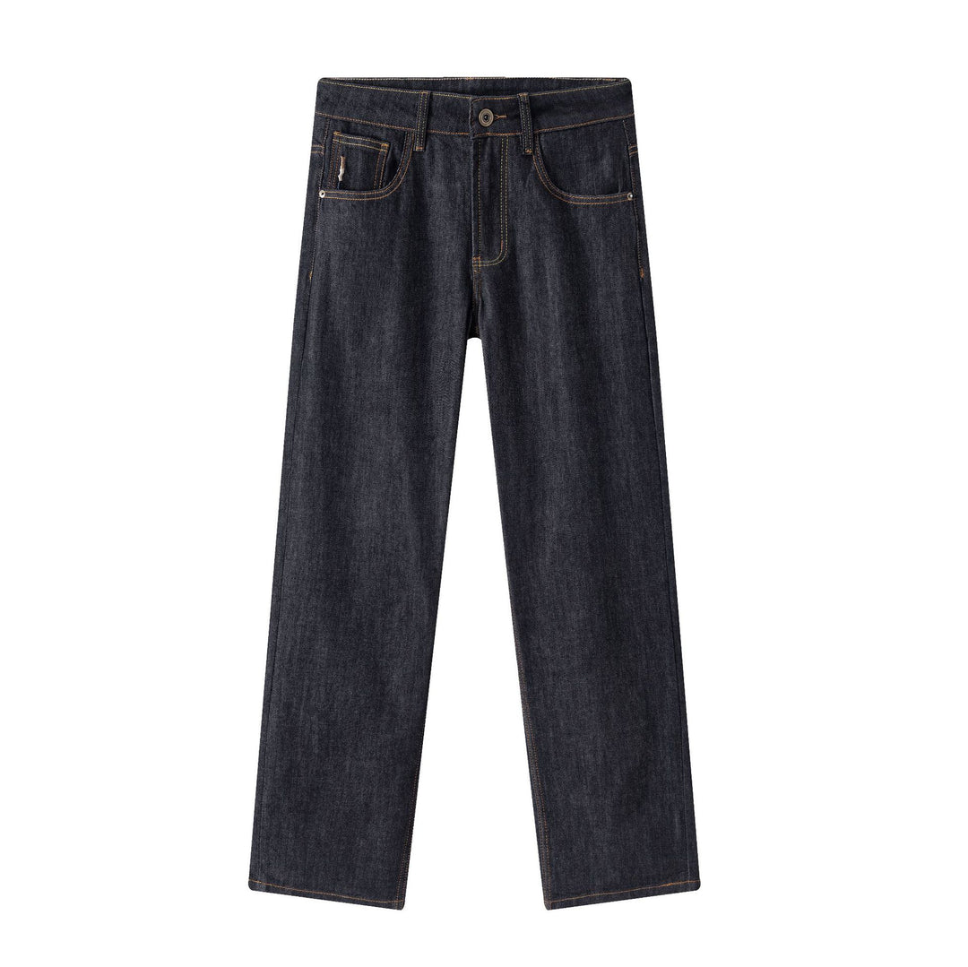 Damen Gerade geschnittene hochgeschnittene Jeans aus robustem Denim Shop Nory
