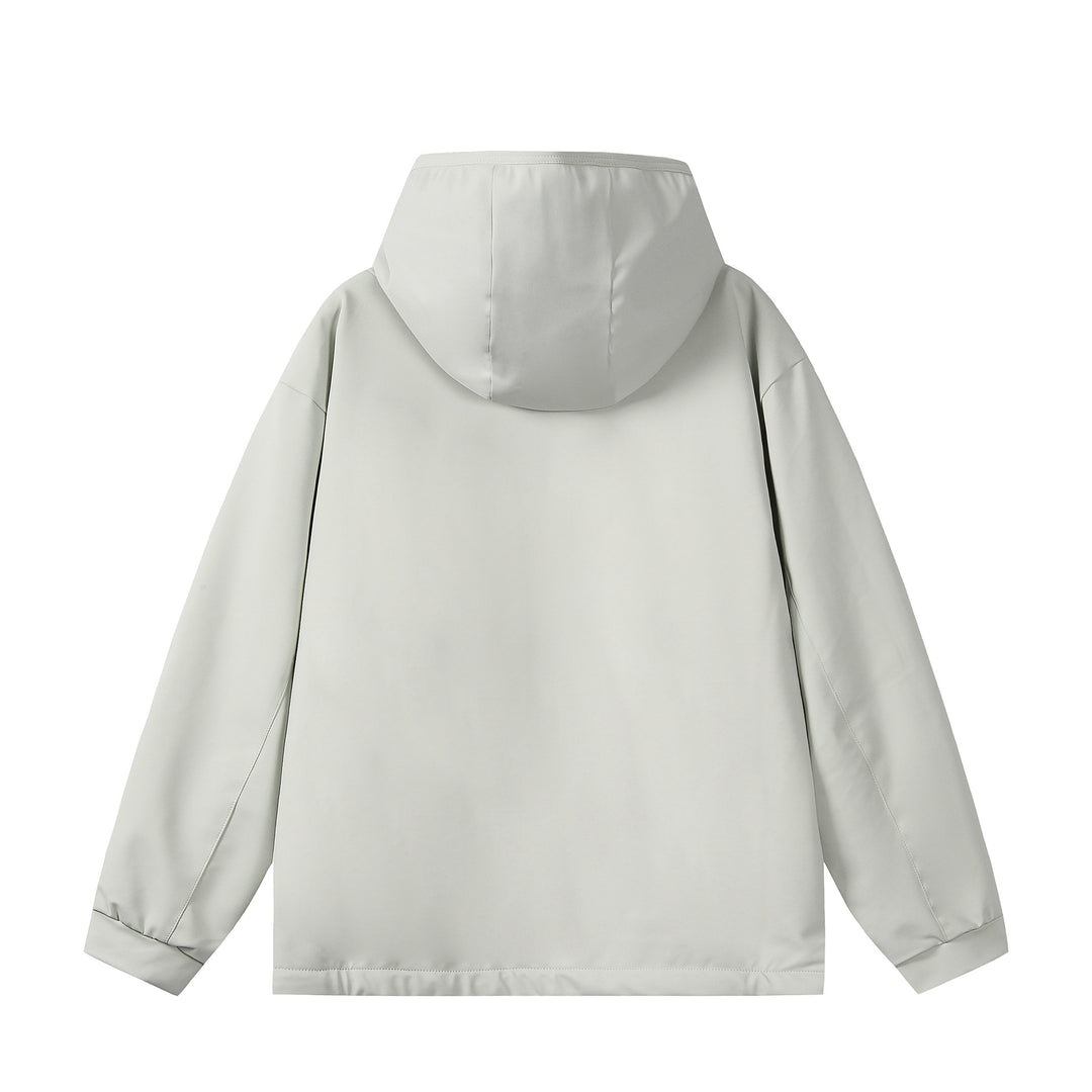 Unisex Wind- und Regenjacke mit Kapuze, wasserabweisender Softshell‑Hülle und wärmendem Fleecefutter Shop Nory