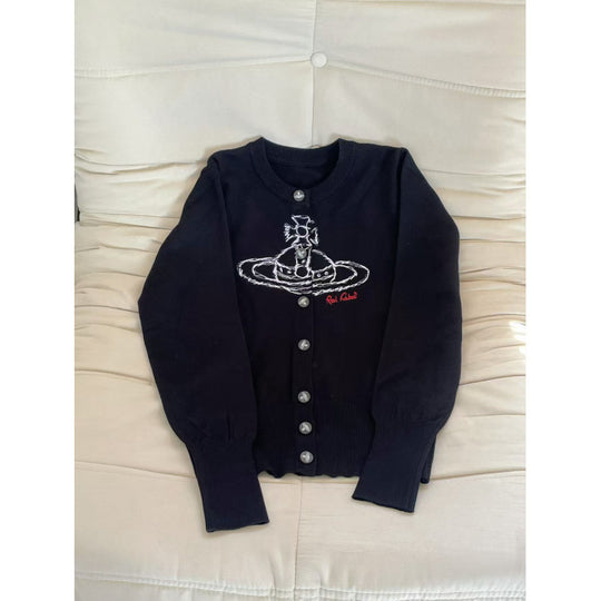 Damen Verspielte Strickjacke mit Knopfleiste Shop Nory