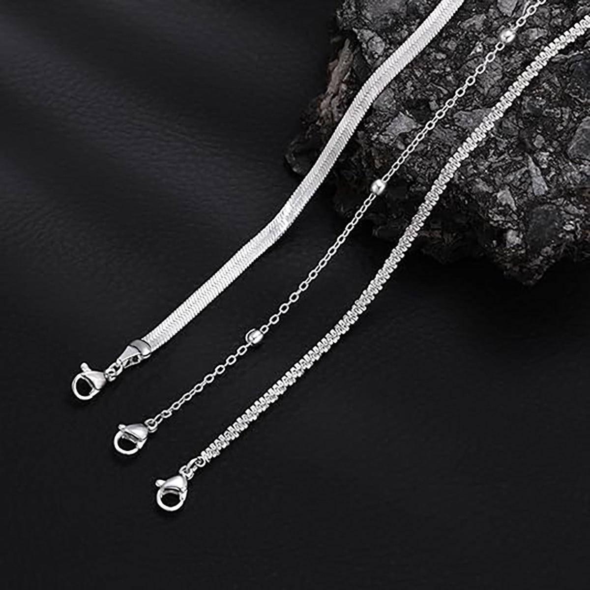 Damen Armbandset mit eleganten Glieder- und filigranen Kettendesigns Shop Nory