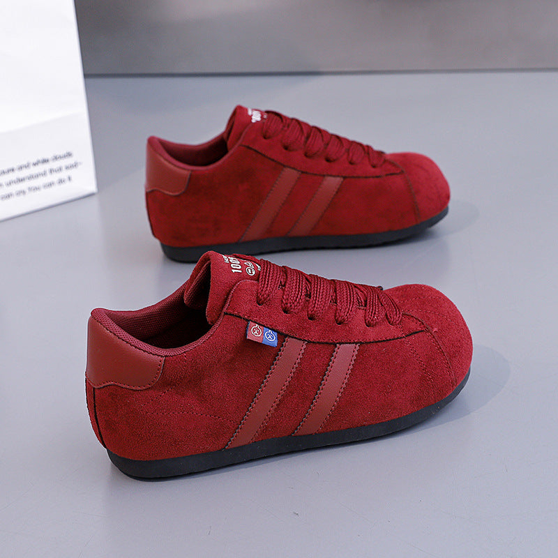 Damen Sneaker aus Rauleder mit komfortablem Fußbett