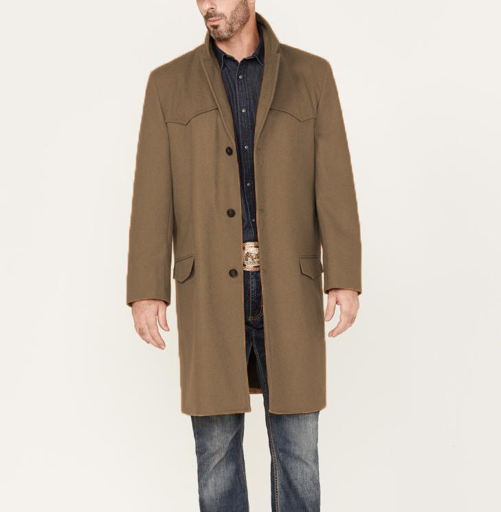 Herren eleganter, klassischer Überziehmantel