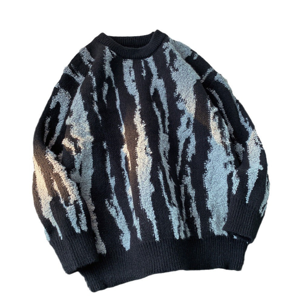 Damen Gemütlicher Strickpullover mit einzigartigem Wellenmuster Shop Nory