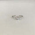 Damen Offener Silberring mit kreativem Knoten-Design Shop Nory