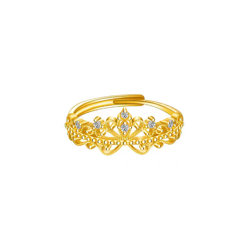 Damen Eleganter Krone-Stil Verstellbarer Ring Shop Nory