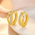 Damen funkelnde Creolen mit elegantem Design und Kristallbesatz Shop Nory