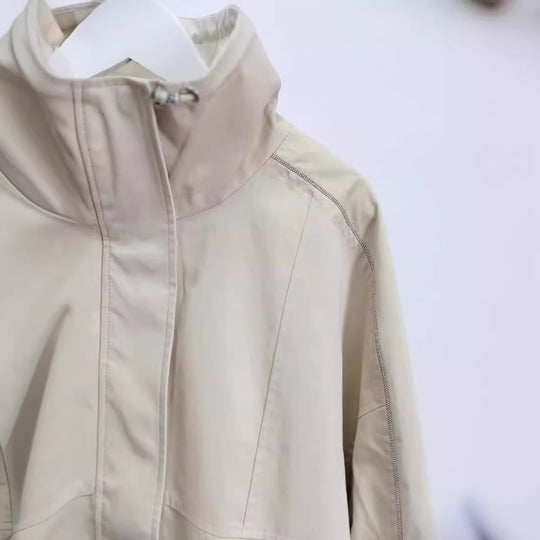 Damen Modische Freizeitjacke mit hohem Kragen Shop Nory