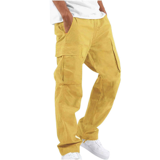 Herren nan lockere Cargo-Hose mit großzügigen Klappentaschen, elastischem Bund und Kordelzug Shop Nory