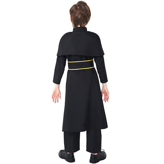 Männer Priester Kostüm mit Umhang und goldenen Accessoires Shop Nory