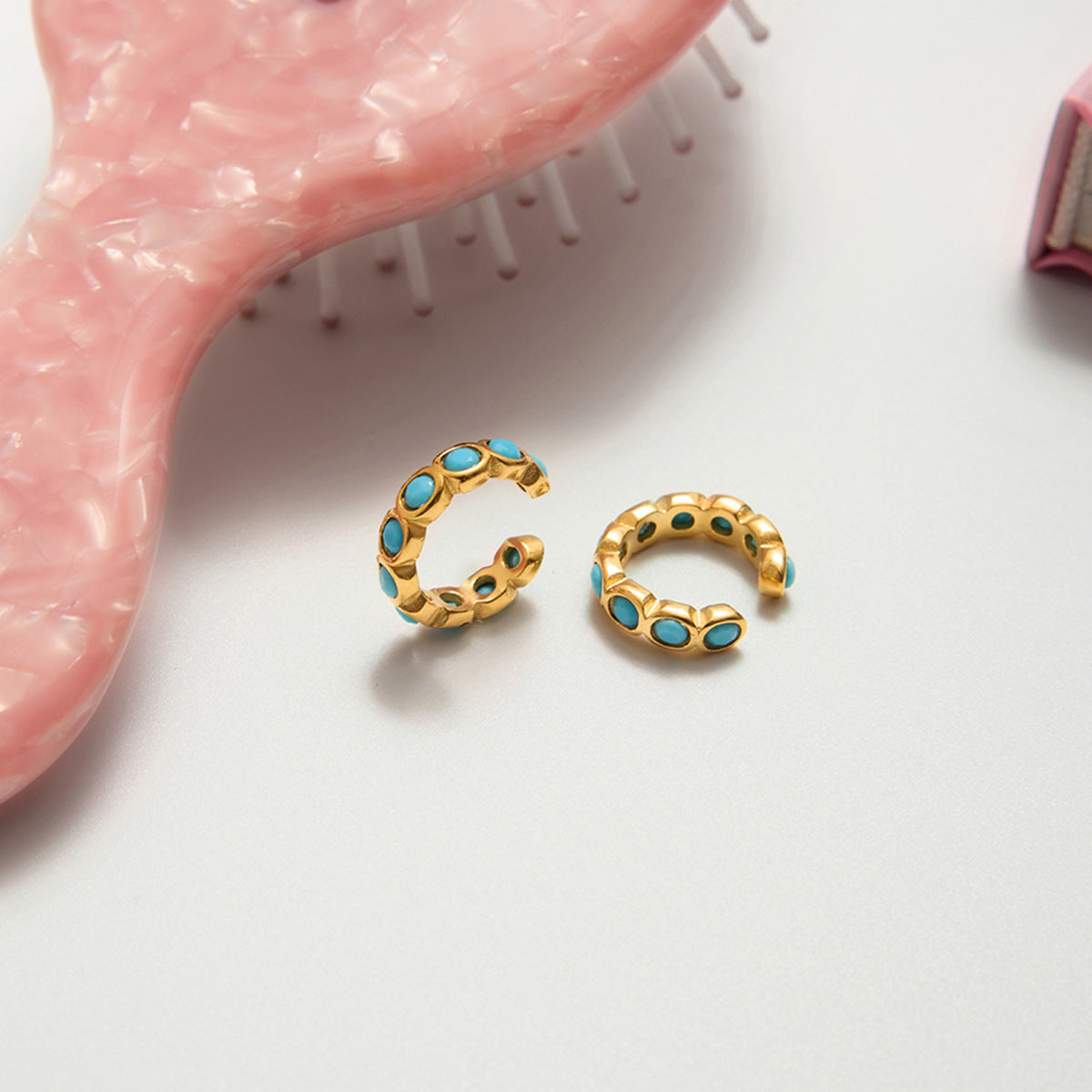 Damen Ohrhänger mit hypoallergenen Eigenschaften und elegantem Turmalin-Design Shop Nory