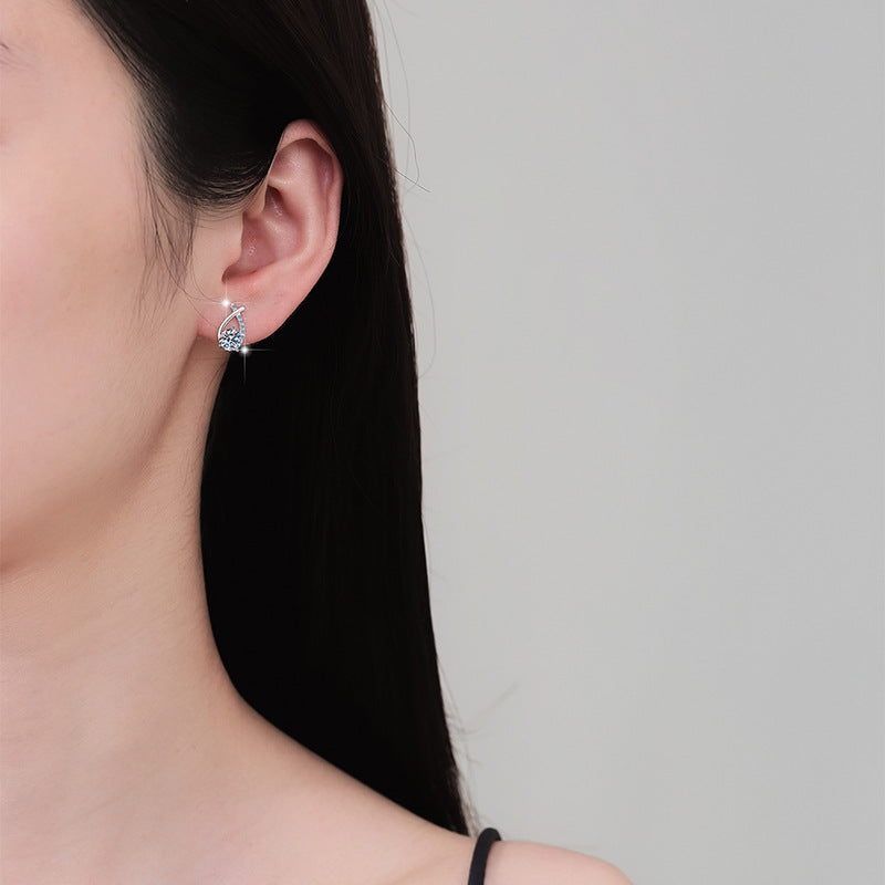 Damen Ohrringe mit funkelndem Kristall und elegantem Design Shop Nory