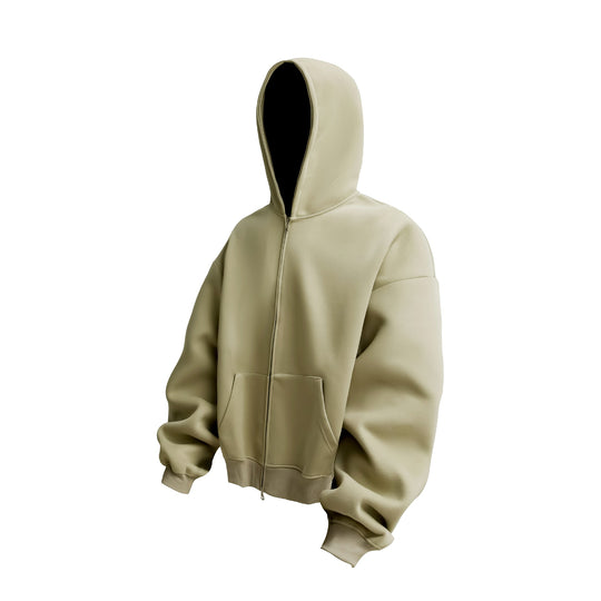 Unisex Oversized Kapuzen-Zipjacke mit Thermalfleece und Kängurutasche Shop Nory