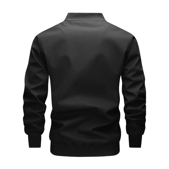 Herren Utility-Bomberjacke mit Brustklappentaschen, Schultergurten und Rippbündchen Shop Nory