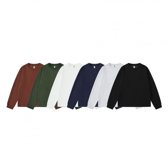 Unisex Oversize-Langarm-Sweatshirt mit Rundhalsausschnitt, French‑Terry-Qualität und gerippten Bündchen Shop Nory