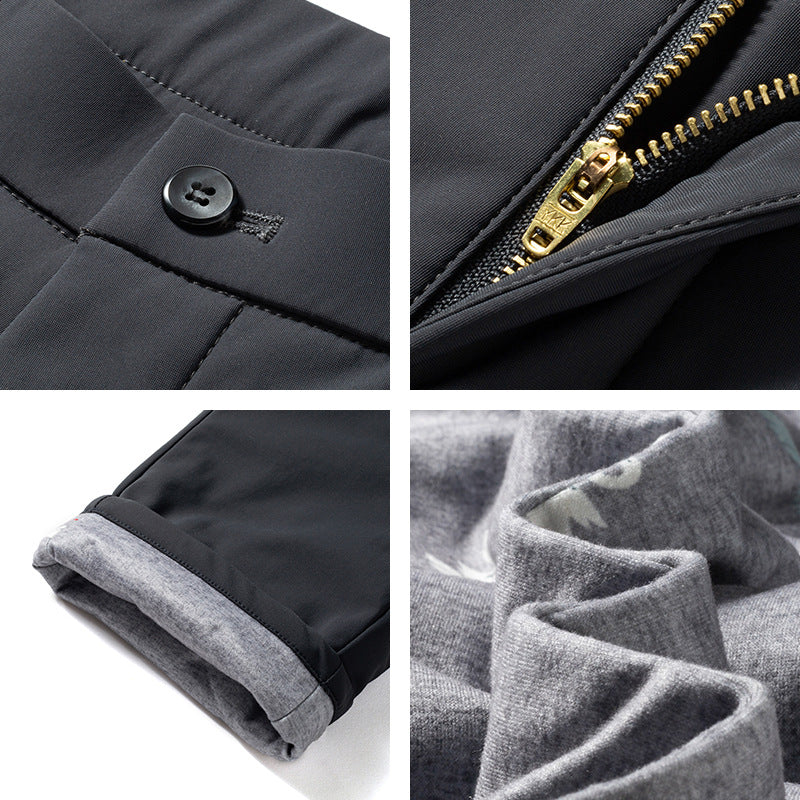 Herren Smarte Casual Stretch-Hosen Shop Nory