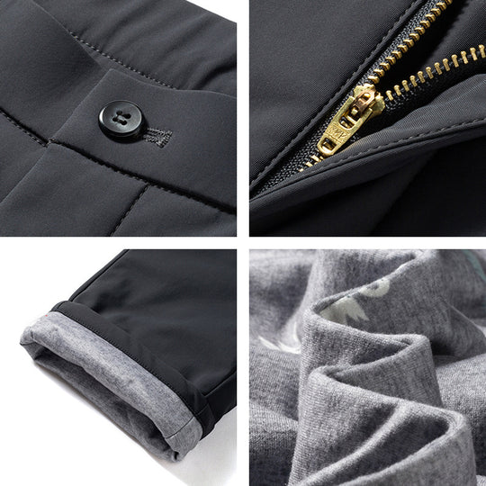 Herren Smarte Casual Stretch-Hosen Shop Nory